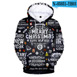 2019 3D Full Printed Christmas Hoodies Men/Women Trends Personality Skull Sweatshirts Young Hip Hop Casual Christmas Hoodies