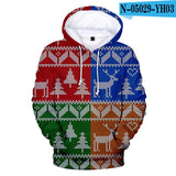 2019 3D Full Printed Christmas Hoodies Men/Women Trends Personality Skull Sweatshirts Young Hip Hop Casual Christmas Hoodies