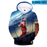 2019 3D Full Printed Christmas Hoodies Men/Women Trends Personality Skull Sweatshirts Young Hip Hop Casual Christmas Hoodies