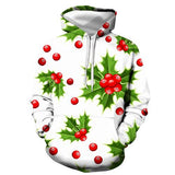 2019 new hoodies man Christmas new autumn and winter hoodie 3D printing old man and elk print hoodie couple models hip hop tops