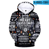 Full Printed 3D Christmas Hoodies Men/Women Trends Personality Skull Sweatshirts Young Hip Hop Harajuku Christmas 3D Hoodies