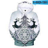 Full Printed 3D Christmas Hoodies Men/Women Trends Personality Skull Sweatshirts Young Hip Hop Harajuku Christmas 3D Hoodies