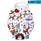 Full Printed 3D Christmas Hoodies Men/Women Trends Personality Skull Sweatshirts Young Hip Hop Harajuku Christmas 3D Hoodies