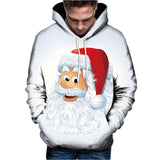 Men Christmas Hoodies Sweatshirts Suit Pattern 3D Print Long Sleeve Hoodie Caps Sweatshirt Pullover moletom masculino com capuz