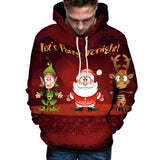 Men Christmas Hoodies Sweatshirts Suit Pattern 3D Print Long Sleeve Hoodie Caps Sweatshirt Pullover moletom masculino com capuz